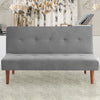 Fabric Upholstered 2 Seater Sofa Bed Small Couch Sofabed Sleeper Modern Home