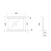 Modern Bathroom Vanity Unit with Basin Sink Storage Cabinet Furniture 600 White