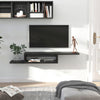 Wall Mounted Media Console, Floating TV Stand Component Shelf, Black