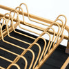 2 Tier Kitchen Dish Drainer Rack with Drip Tray Cutlery Holder Plate Rack Sink