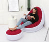 Deluxe Inflatable Lounger Ottoman Couch Gaming Chair Foot Stool Seat Air