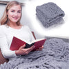 Chunky Knit Throw Hand Knitted Thick Blanket Soft Sofa Bed Wooly Cable Blanket