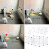 Pet Playpen Fence DIY Playpen Puppy Dog Cat Animal Cage Exercise Metal PP Indoor