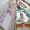 1m 2m 3m Newborn Baby Bedding Throw Knot Design Crib Pad Protector Safety Pad UK