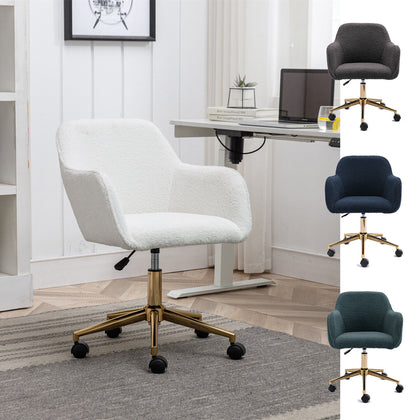 Computer Chair Home Office Study Desk Chair 360° Swivel Height Adjustable Chair