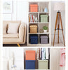 Small Seat Storage Ottoman Folding Pouffee Foot Stool Cubed Toys Box For Bedroom