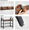 Industrial Hallway Furniture Shoe Storage Bench Vintage Metal Rack Coat Stand