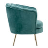 Scallop Oyster Sofa Armchair Upholstere Velvet Lotus Shell Tub Chair Metal Frame
