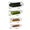Set of 4 Clear Food Storage Boxes Cupboard Fridge Freezer Organizer Container