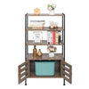 Industrial Bookshelf Storage Cabinet Bookcase w/ Shelves Display Living Room