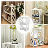 Bedside Table Cabinet Small Side End Table Nightstand Storage Organizer Shelf