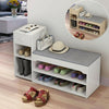 Modern Shoe Bench Stool Fashion Sofa Bench Change Shoe Storage Shoe Rack W/Drawe