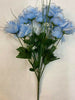 12 Heads Stems Artificial silk Flowers openRose Bunch Wedding Home Grave Outdoor