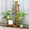 Large 6 Tier Wood Plant Stand Multiple Flower Rack Bonsai Utility Shelves Unit