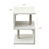 High Gloss 2 Tier Side/Coffee Table With RGBP LED Light Living Room Decor-White