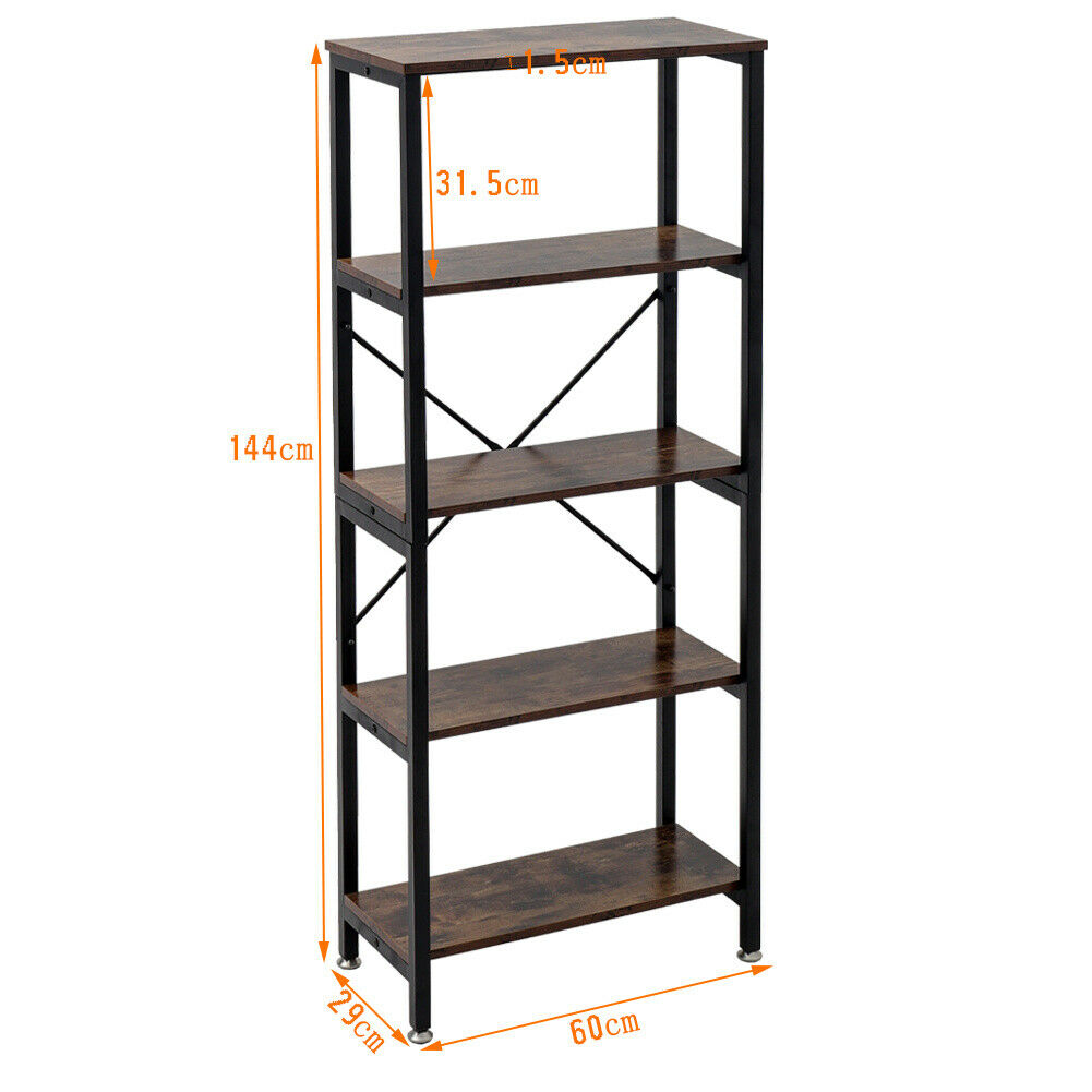 Industrial Vintage Metal Wood Storage Shelves Display Shelf Storage Unit Divider