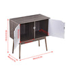 2 Doors Storage Cabinet Sideboard Table Cupboard Living Room Kitchen 80*40*80cm