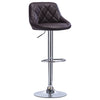 1xBar Stool Bar Chair Adjustable Breakfast Kitchen Stool Leather Swivel Gas Lift