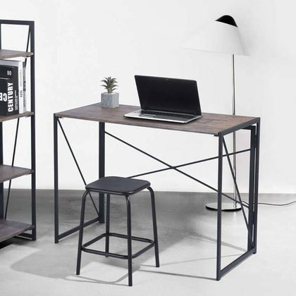 100cm Folding Computer Desk Study Desk Writing Table Home Office Workstation UK