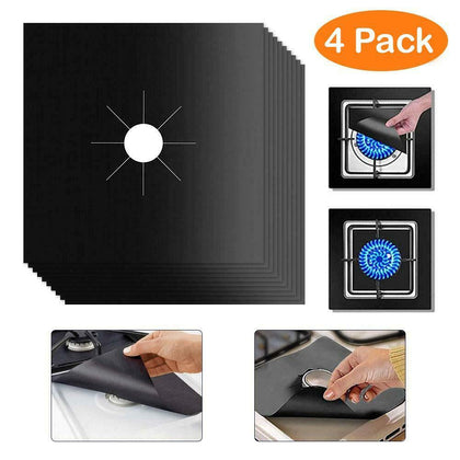 Non Stick Reusable Gas Cooker Stove Burner Hob Range Protector Mat Liners