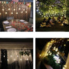 25FT Outdoor Lights 30 Solar Power Bulb String Lights Garden Party Fairy Lights