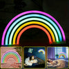 Colourful Rainbow LED Neon Light Stand Wall Bar Lamp Home Nursery Children Room
