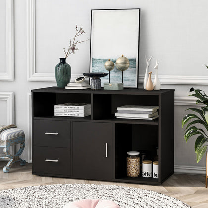 Sideboard Storage Cabinet Cupboard with 2 Drawers 1 Door Hallway Living Room