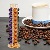 40 Coffee Capsule Holder For Nespresso Rotating Pod Tower Rack Storage Cafe