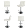 2PcsFaux Leather PU Bar Stools Breakfast Bar Chair Kitchen Stool Swivel Stool UK