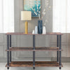 3 Tier Metal Wood Shelf Storage Shelving Unit Bookcase Corner Rack Display Stand