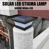 Solar Powered 6 LED Deck Post Light Garden Cap Square Fence Landscape White Lamp