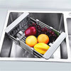Telescopic Sink Drain Basket Stainless Steel Dish Water Filter Rack For Kitchen