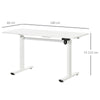Vinsetto Electric Height Adjustable Standing Desk Sit Stand Desk