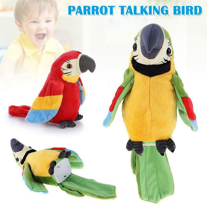 Repeat Parrot Talking Birds Moves Your Voice gift joke and fun toy imitates Fun