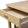 Wooden Lamp Table 1 Drawer MDF Ash Wood Coffee Side End Table Storage Furniture