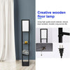 Modern Shelf Floor Lamp Soft Light 4-tier Open Shelves Storage Display Decor DIY