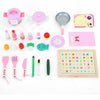 Pink Wooden Pretend Play Toy Kitchen for Kids Role Play Imaginative Playtime Set