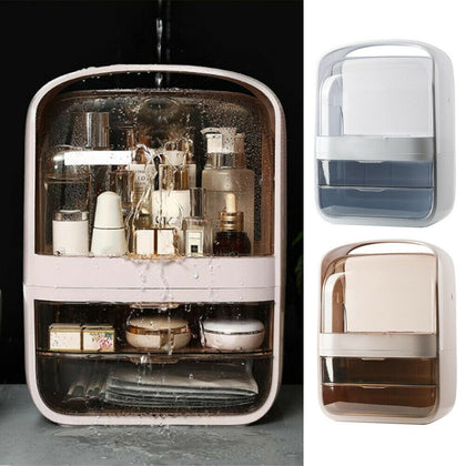 Portable Makeup Cosmetic Storage Case Travel Dustproof Beauty Vanity Organizer