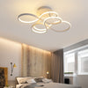 Aluminum LED Ceiling Lamp Ring Light Chandelier Lights Fixture Living Bedroom