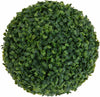 Pair of 26cm Artificial Green Boxwood Buxus Topiary Grass Hanging Ball Garden UK