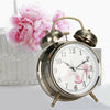 UK Night Light Classic Double Bell Desk Alarm Clock Quartz Movement Bedside Hot