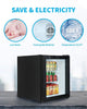 48L Cookology Black Table Top Mini Fridge & Ice Box Freezer, Beer & Drinks Coole