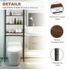 Over The Toilet Shelf 4-Tier Bathroom Storage Rack Space-Saving Holder Cabinet
