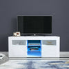Modern TV Unit Cabinet Stand Sideboard Matt body and High Gloss Doors LED Lights