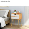 Bedside Table Cabinet Wooden Nightstand with Drawer Storage Bedroom Furniture