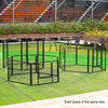 Pet Dog Pen 6 Panel Foldable Puppy Rabbit Playpen Run Crate Cage Enclosure Fence