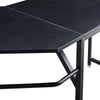 L-shaped Corner Computer Desk Office Workstation Metal Leg Home Table&Stand MDF