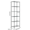 Homdox 6-Tier Storage Shelf Wire Shelving Unit Free Standing Rack Organization
