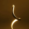 Modern LED Bedside Spiral Table Lamps Creative Design Curved Warm White Light UK