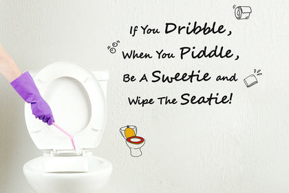 Toilet Riddle English, Wall Stickers, Home decoration, Decals, DIY Art, Quotes